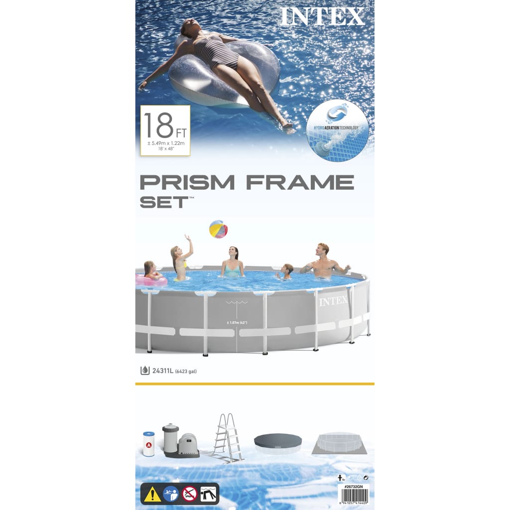 Intex Pool-Set Prism Frame Rund 549x122 cm 26732GN