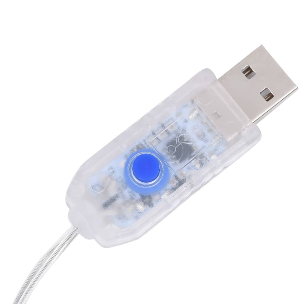 vidaXL LED-Rentiere 2 Stk. Blau 80 LEDs Acryl