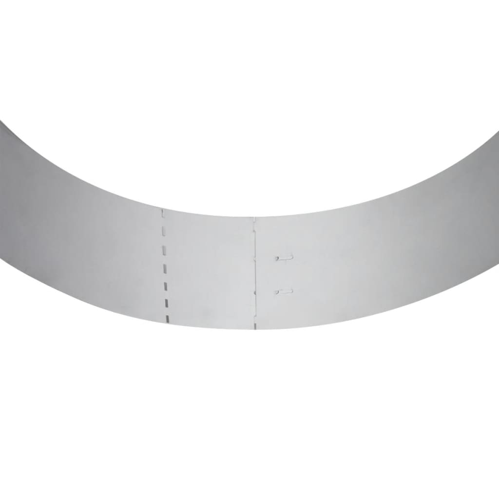 vidaXL Flexible Rasenkante 5-er Set Verzinkter Stahl 100x14 cm