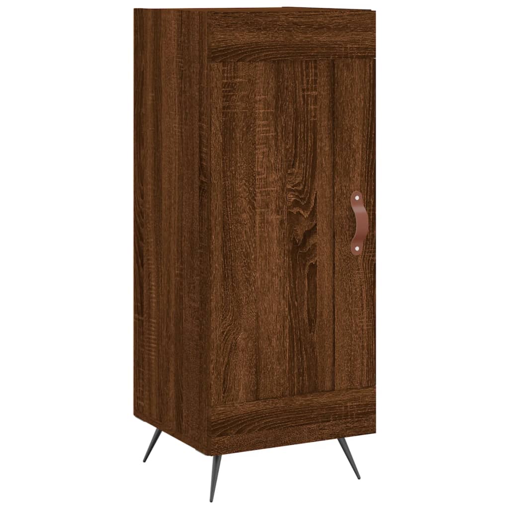 vidaXL Highboard Braun Eichen-Optik 34,5x34x180 cm Holzwerkstoff