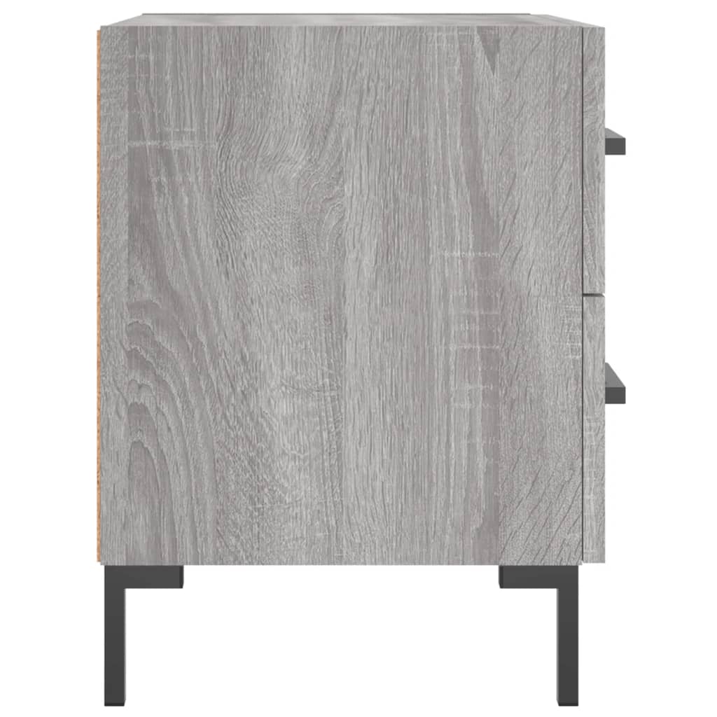 vidaXL Nachttisch Grau Sonoma 40x35x47,5 cm Holzwerkstoff