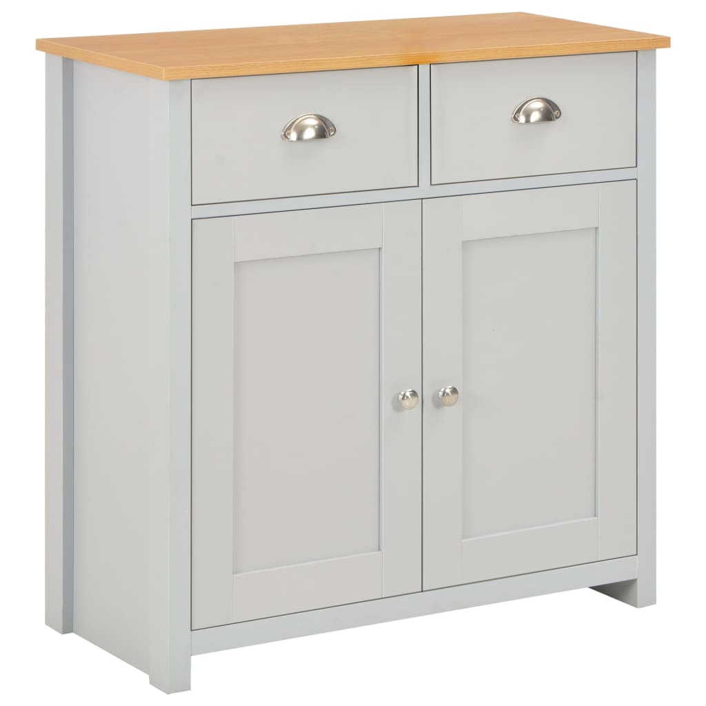 vidaXL Sideboard Grau vidaXL Sideboard Grau 79 x 35 x 81 cm