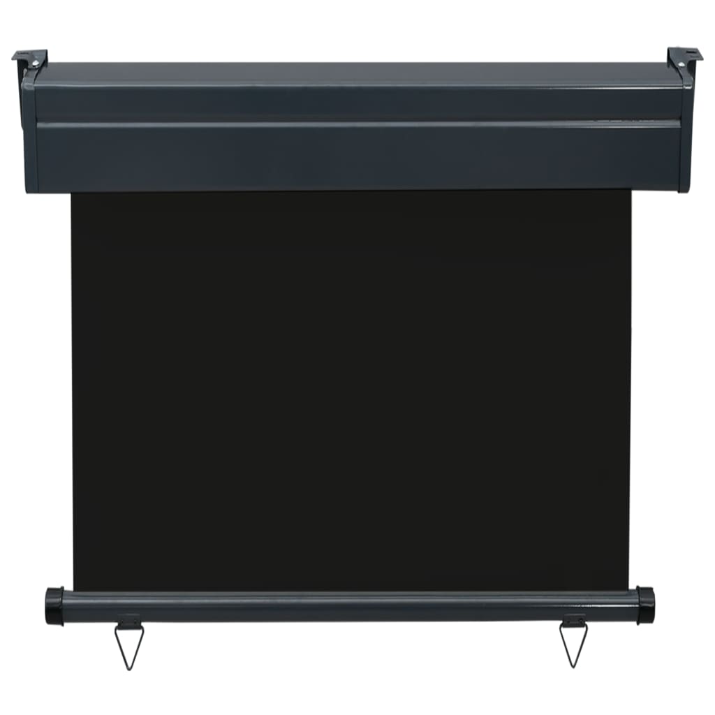 vidaXL Balkon-Seitenmarkise 80 × 250 cm Schwarz