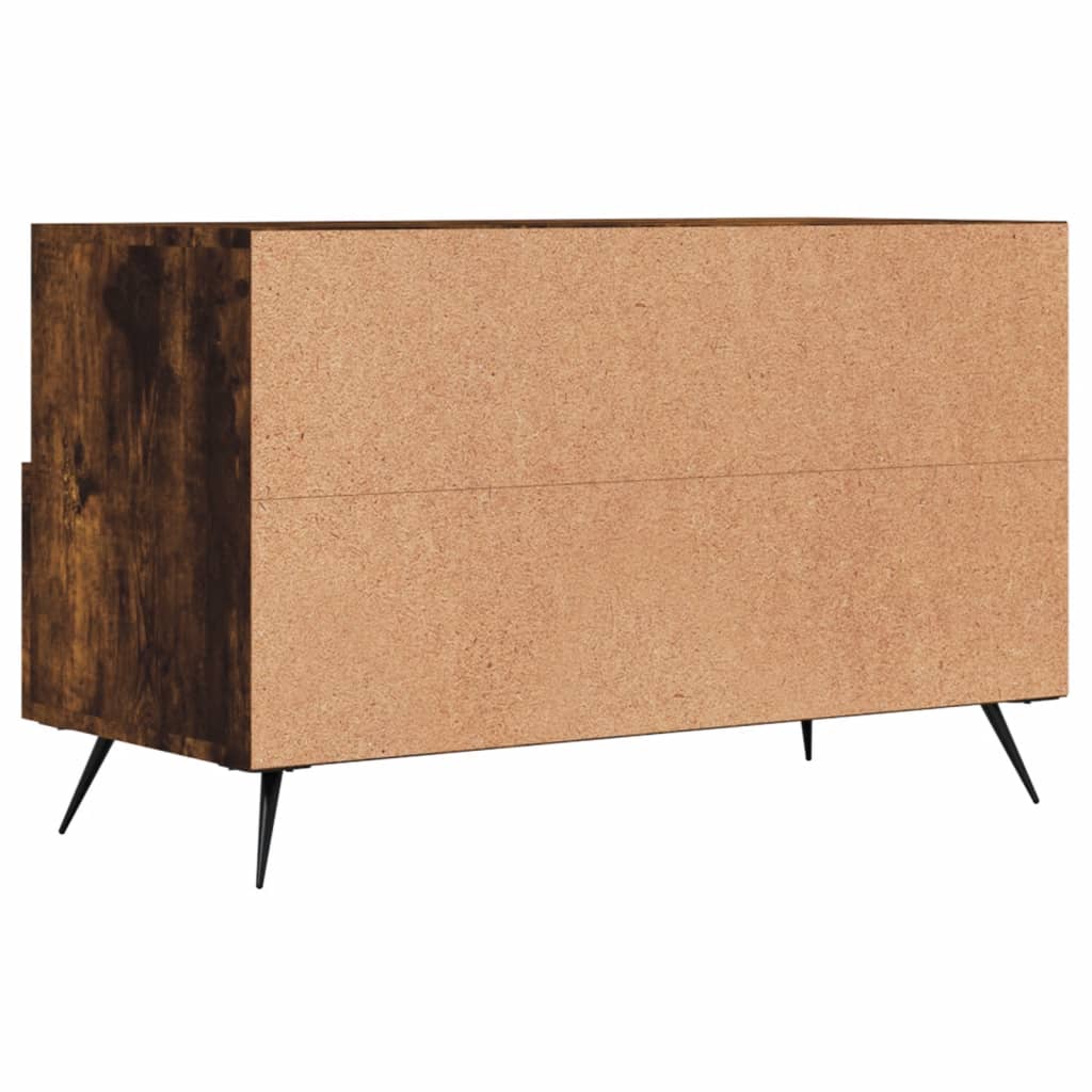 vidaXL TV-Schrank Räuchereiche 80x36x50 cm Holzwerkstoff