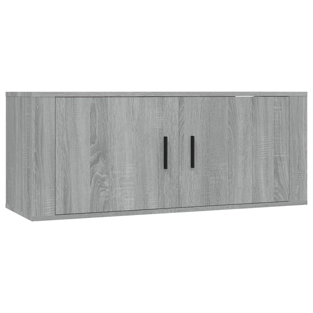 vidaXL 8-tlg. TV-Schrank-Set Grau Sonoma Holzwerkstoff