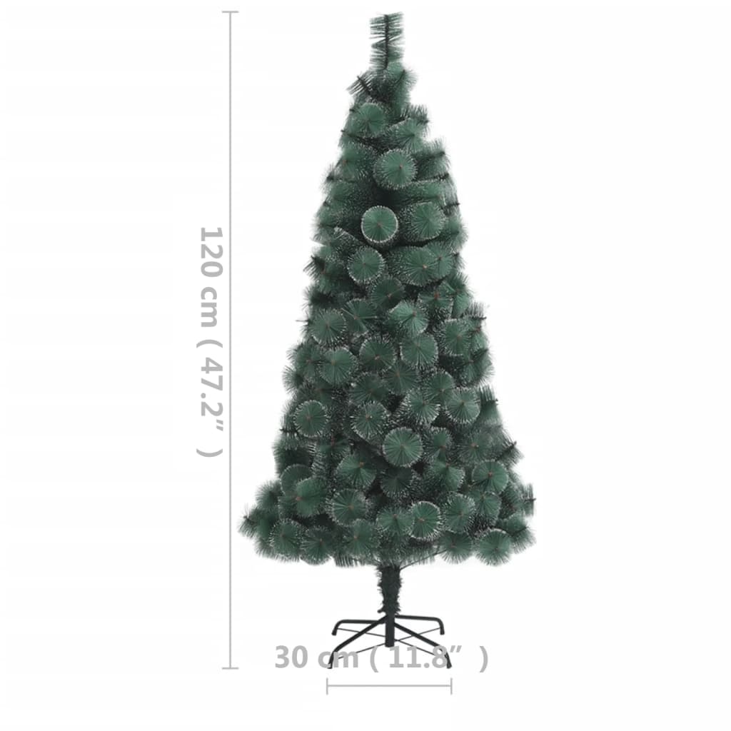 vidaXL Künstlicher Weihnachtsbaum mit Beleuchtung & Ständer Grün 120cm