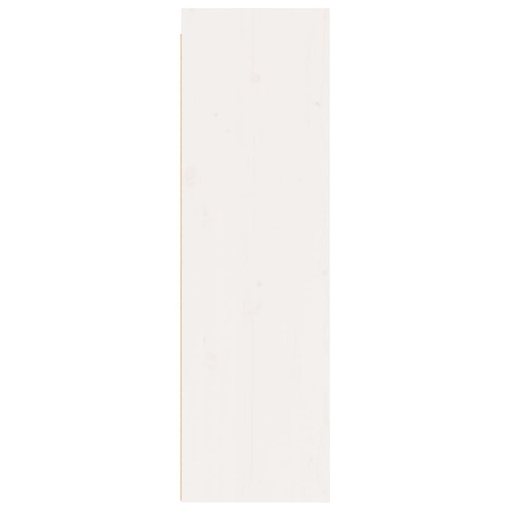 vidaXL Wandschrank Weiß 30x30x100 cm Massivholz Kiefer