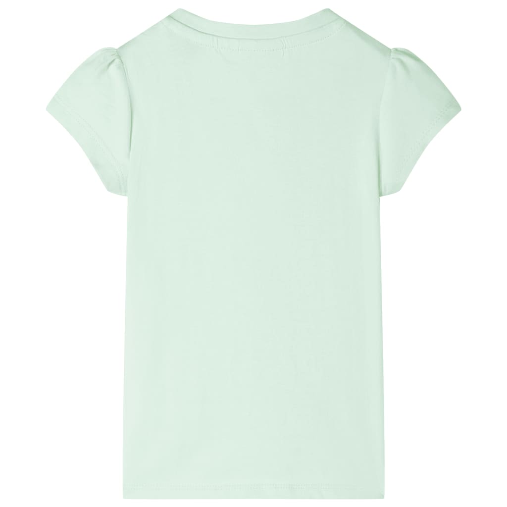 Kinder-T-Shirt mit Flügelärmeln Zartgrün 128