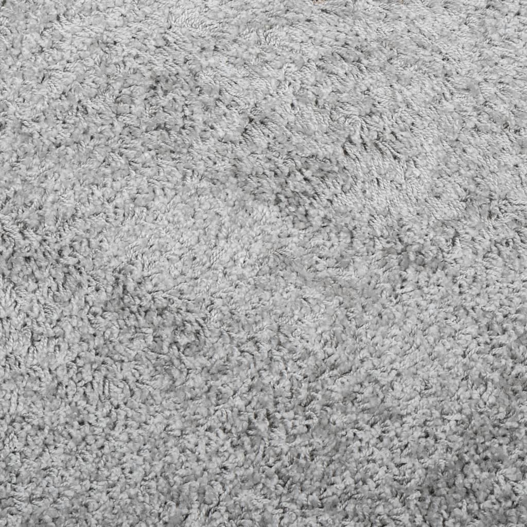 vidaXL Shaggy-Teppich PAMPLONA Hochflor Modern Grau Ø 160 cm