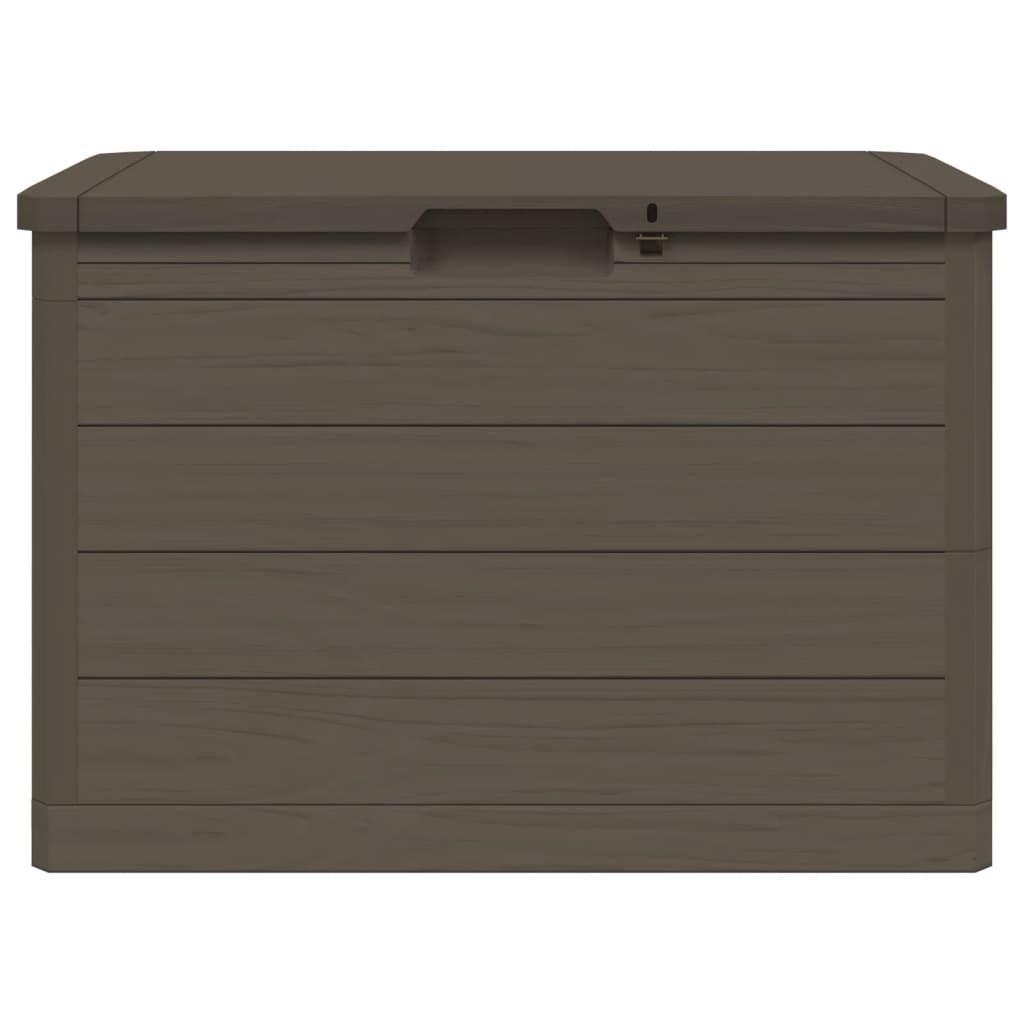 vidaXL Outdoor-Kissenbox Braun 77,5x44,5x53 cm Polypropylen