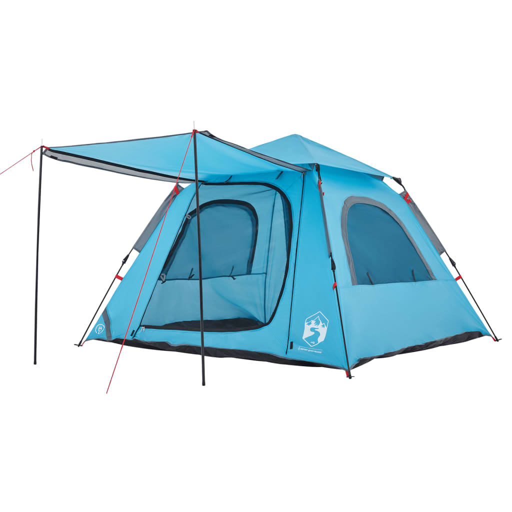 vidaXL Kuppel-Campingzelt 4 Personen Blau Quick Release