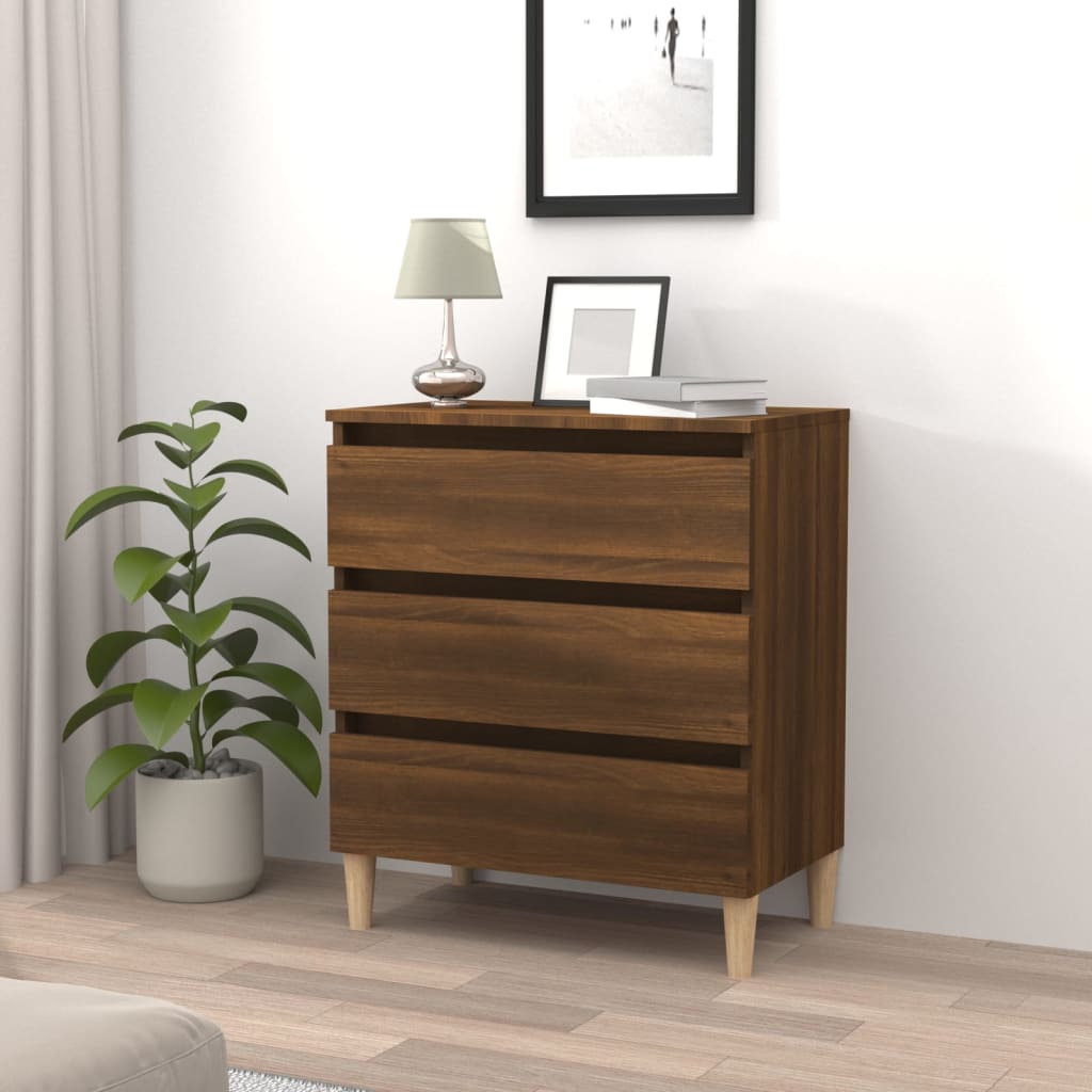 vidaXL Sideboard Braun Eiche-Optik 60x35x69 cm Holzwerkstoff