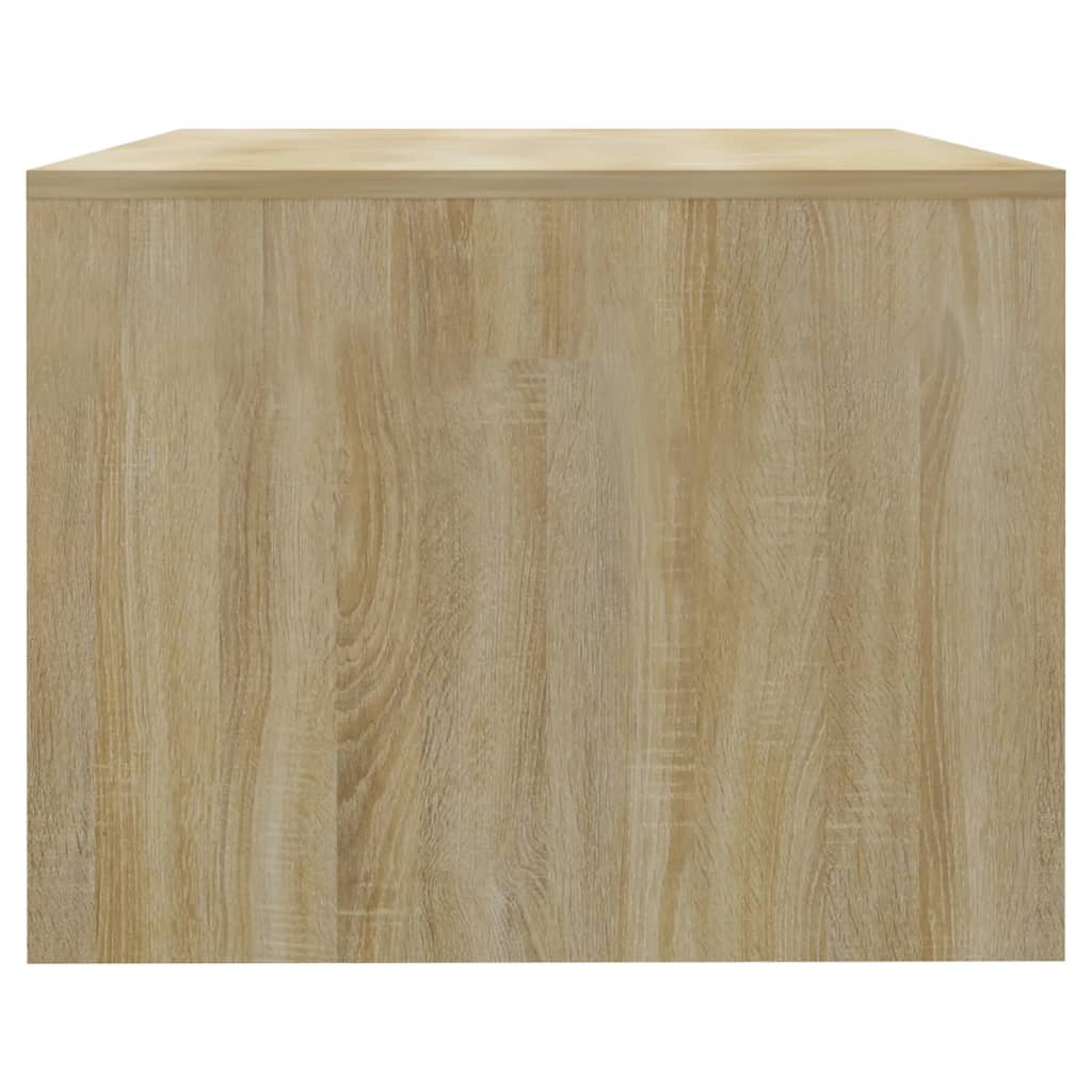 vidaXL Couchtisch Weiß Sonoma-Eiche 102x55x42 cm Holzwerkstoff