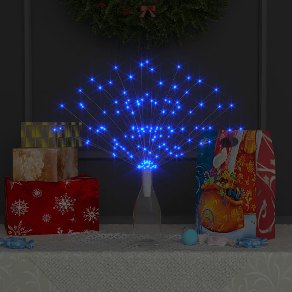 vidaXL Feuerwerkslichter 10 Stk. Weihnachtsdeko Blau 20 cm 1400 LEDs