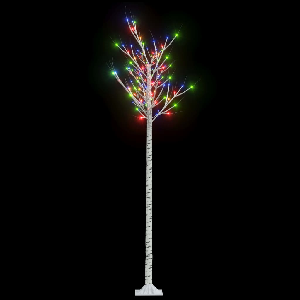 vidaXL Weihnachtsbaum 200 LEDs 2,2 m Bunt Indoor Outdoor
