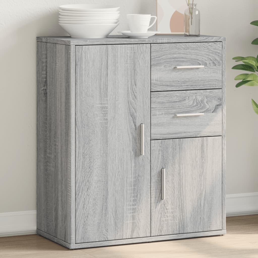 vidaXL Sideboard Grau Sonoma-Eiche 60x31x70 cm Holzwerkstoff