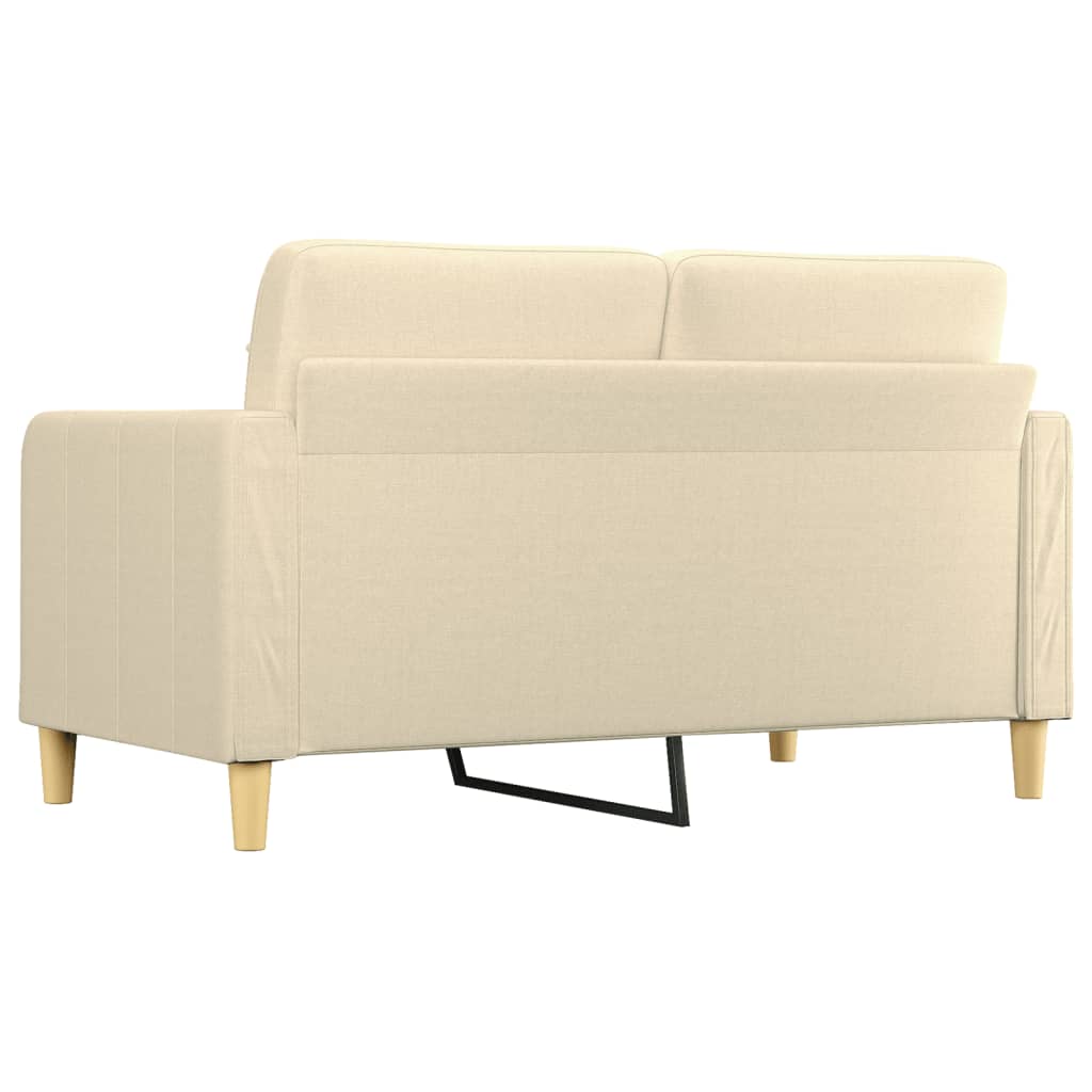 vidaXL 2-Sitzer-Sofa Creme 140 cm Stoff