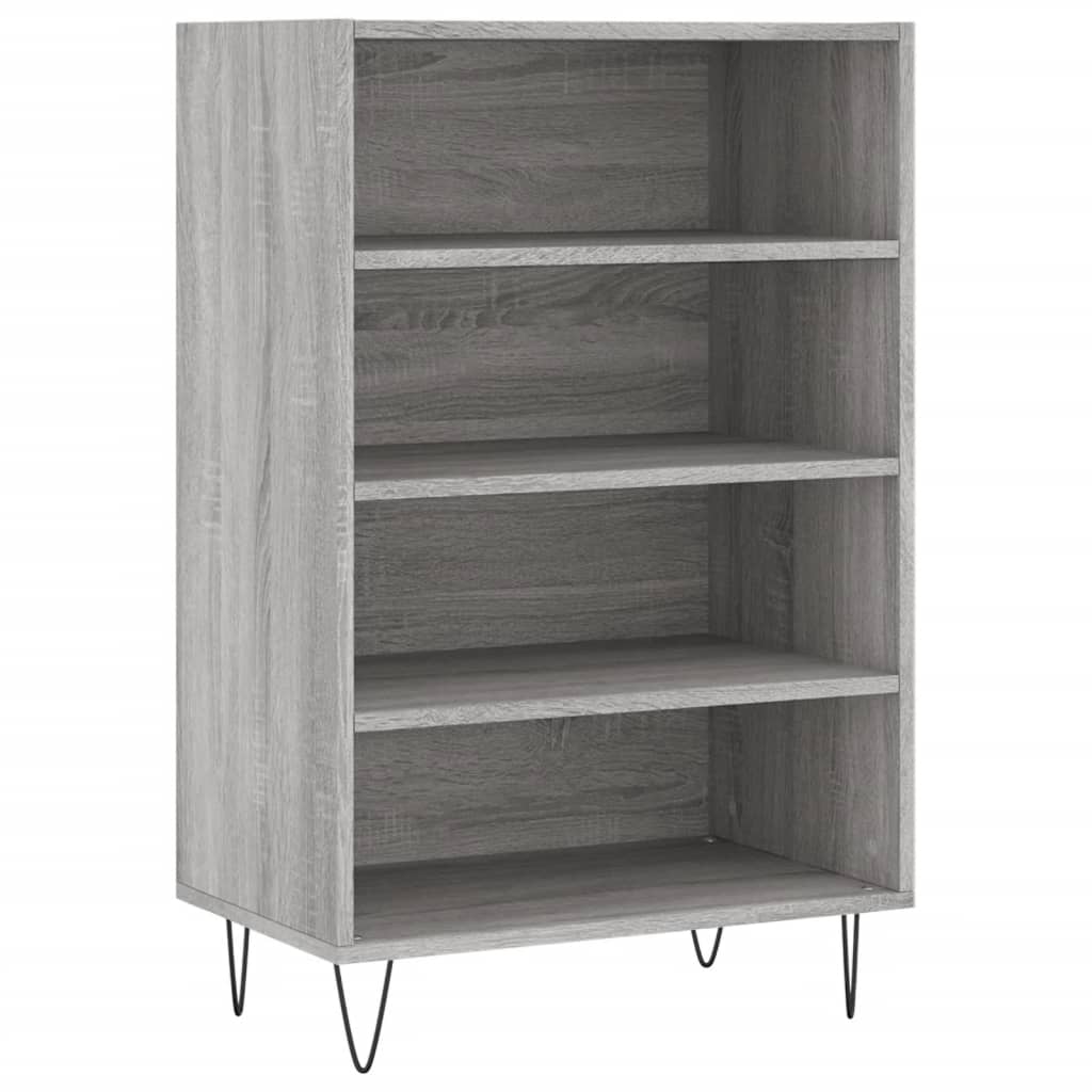 vidaXL Highboard Grau Sonoma 57x35x90 cm Holzwerkstoff