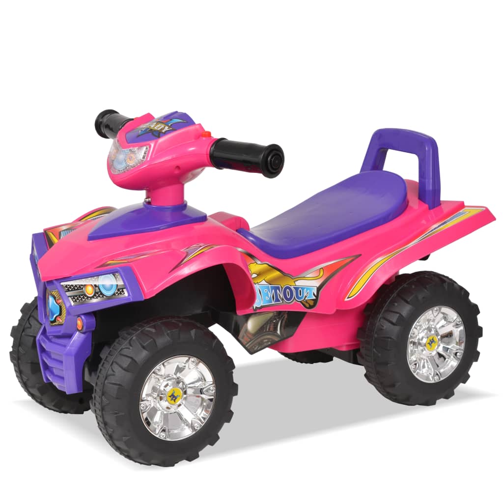 vidaXL Kinder Geländefahrzeug ATV mit Sound und Licht Rosa und Lila