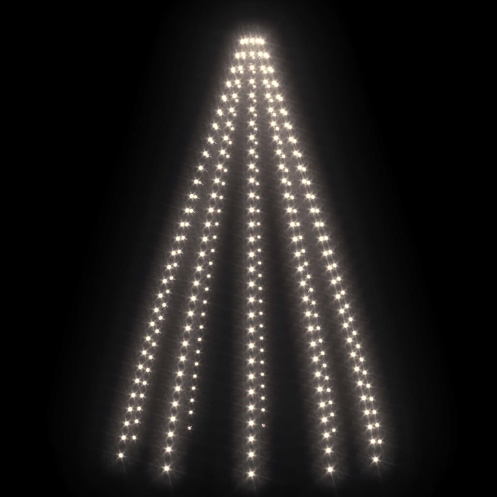 vidaXL Weihnachtsbaum-Lichternetz mit 300 LEDs Kaltweiß 300 cm
