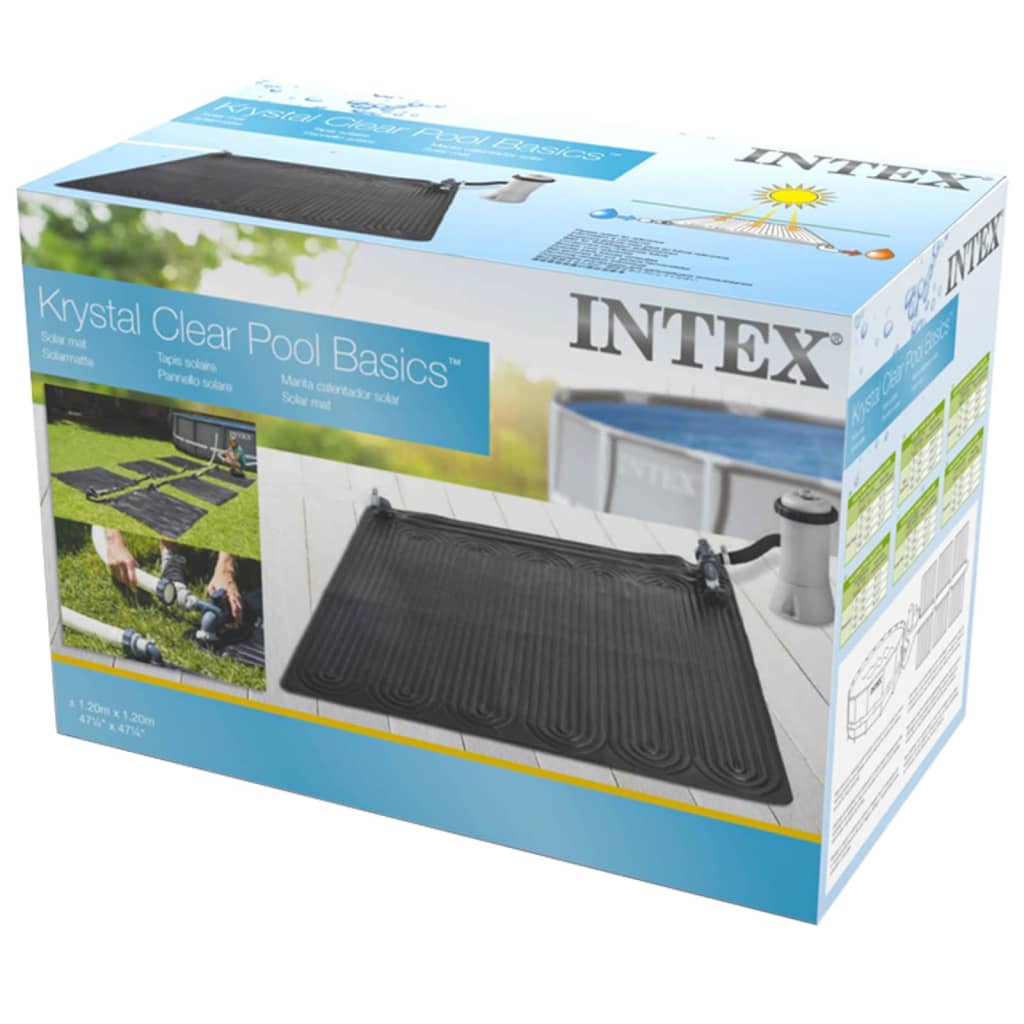 Intex Solarmatte Poolheizung PVC 1,2x1,2 m Schwarz 28685