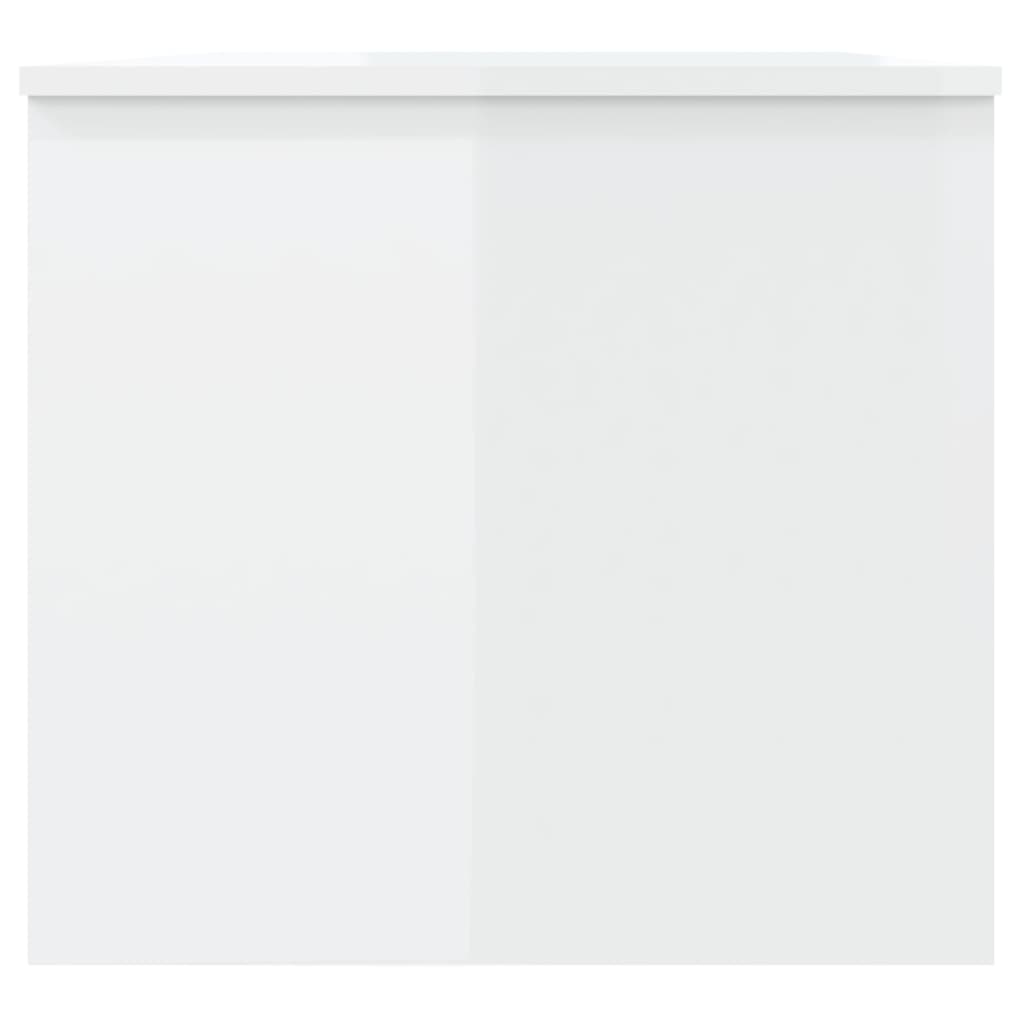 vidaXL Couchtisch Hochglanz-Weiß 102x50,5x46,5 cm Holzwerkstoff