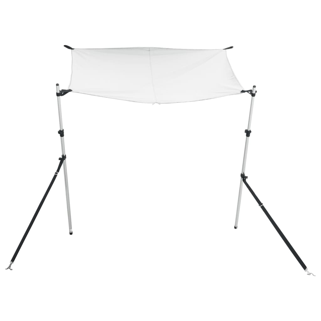 vidaXL T-Top-Beschattungsverlängerung Weiß 170x170x(115-183) cm