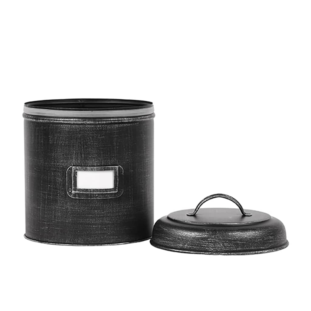 LABEL51 Aufbewahrungsbehälter 10x10x15 cm S Antik-Schwarz