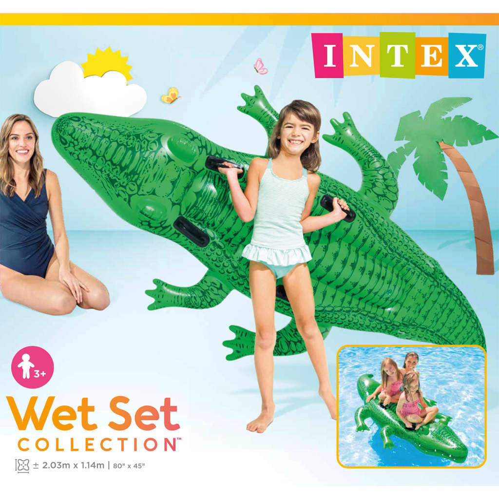 Intex Aufblasbares Krokodil 203x114 cm
