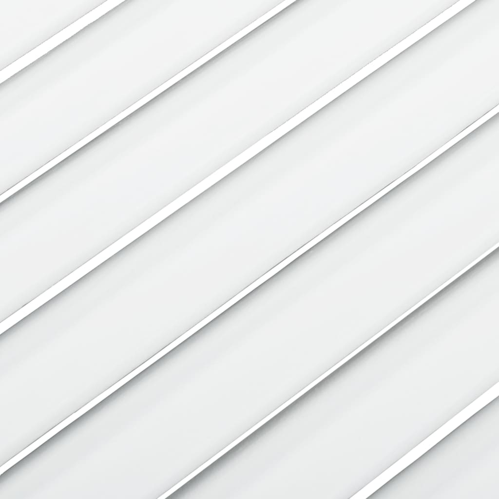 vidaXL Schranktüren Lamellen-Design 2 Stk Weiß 61,5x39,4 cm Massivholz