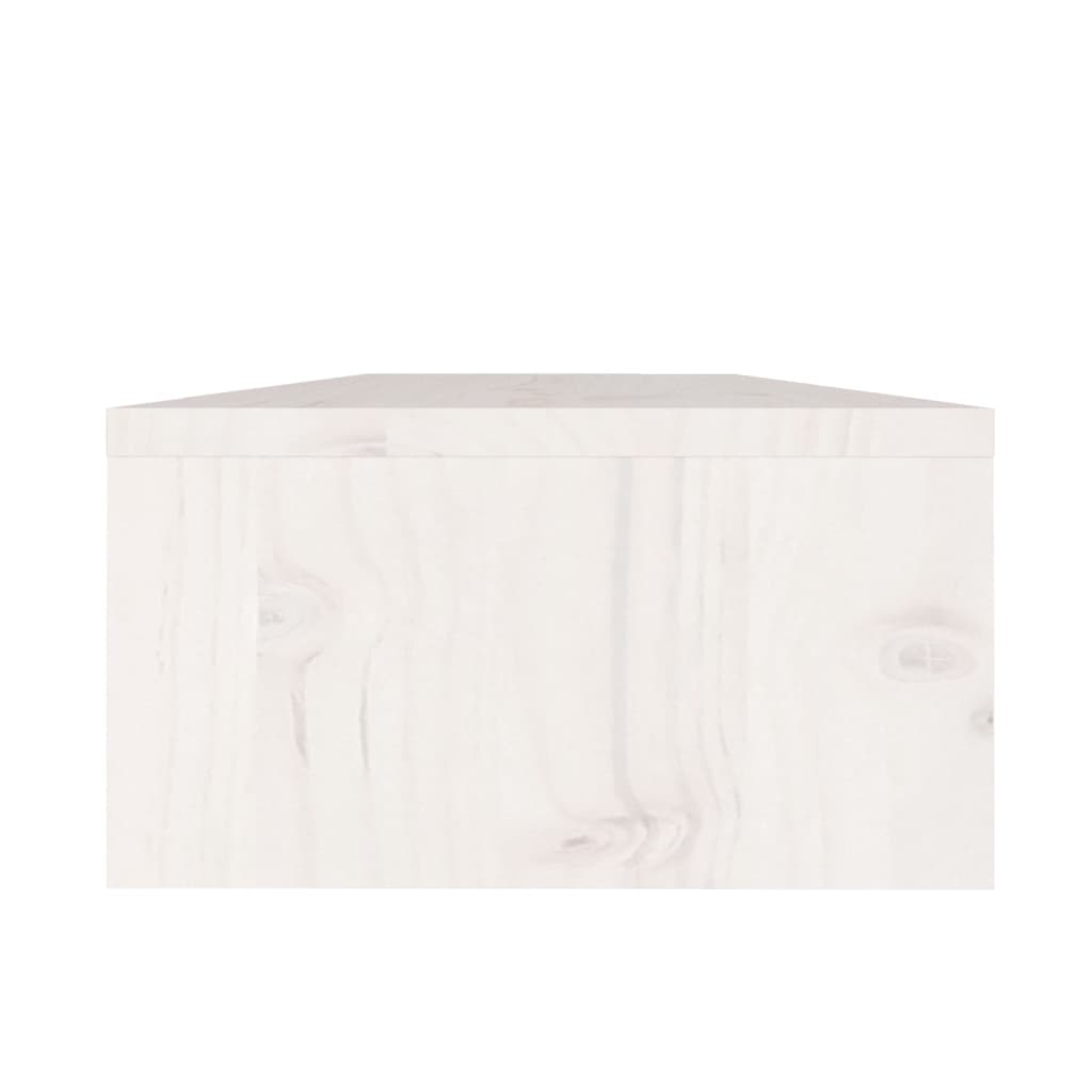 vidaXL Monitorständer Weiß 50x24x13 cm Massivholz Kiefer