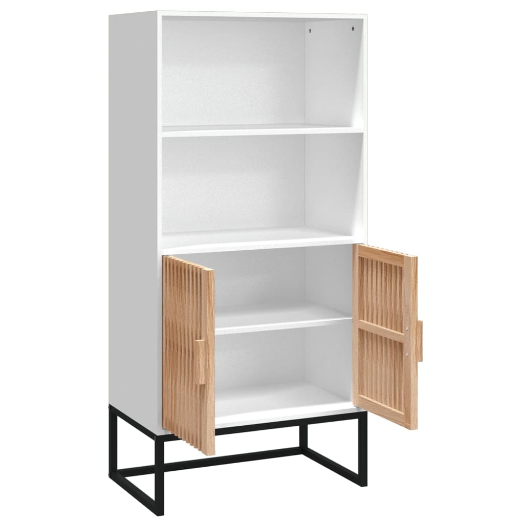 vidaXL Highboard Weiß 60x35x125 cm Holzwerkstoff