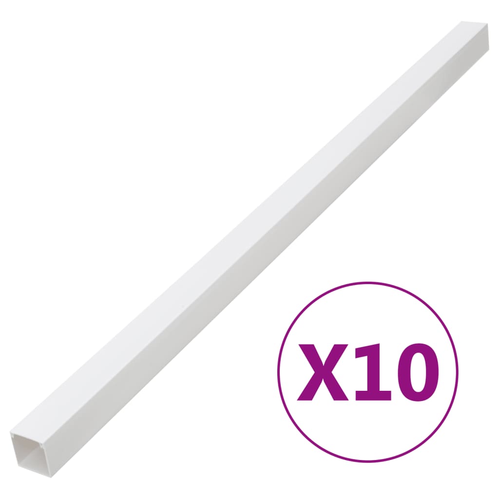 vidaXL Installationsrohre 100x60 mm 10 m PVC