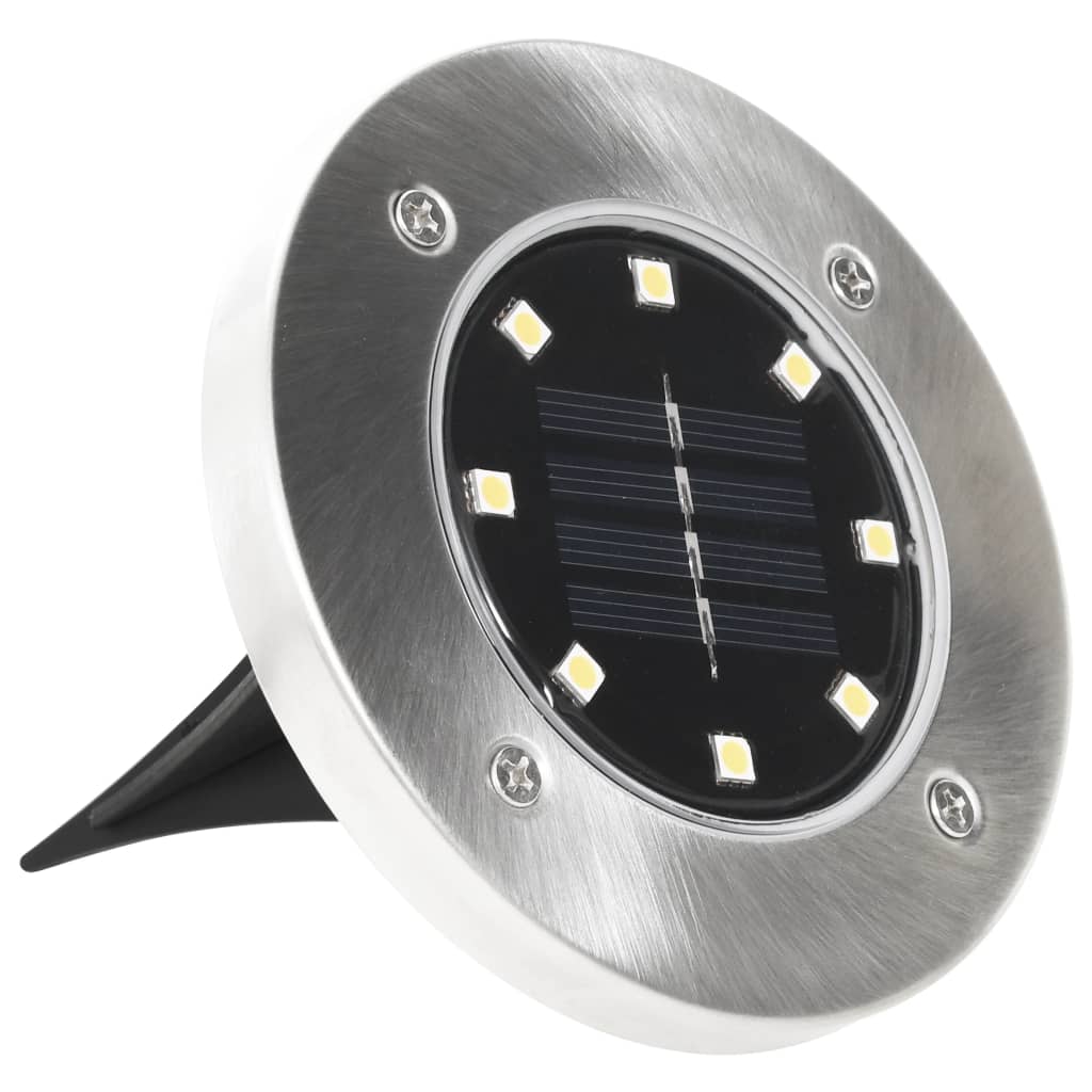 vidaXL Solar-Bodenleuchten 8 Stk. LED-Leuchtmittel Warmweiß