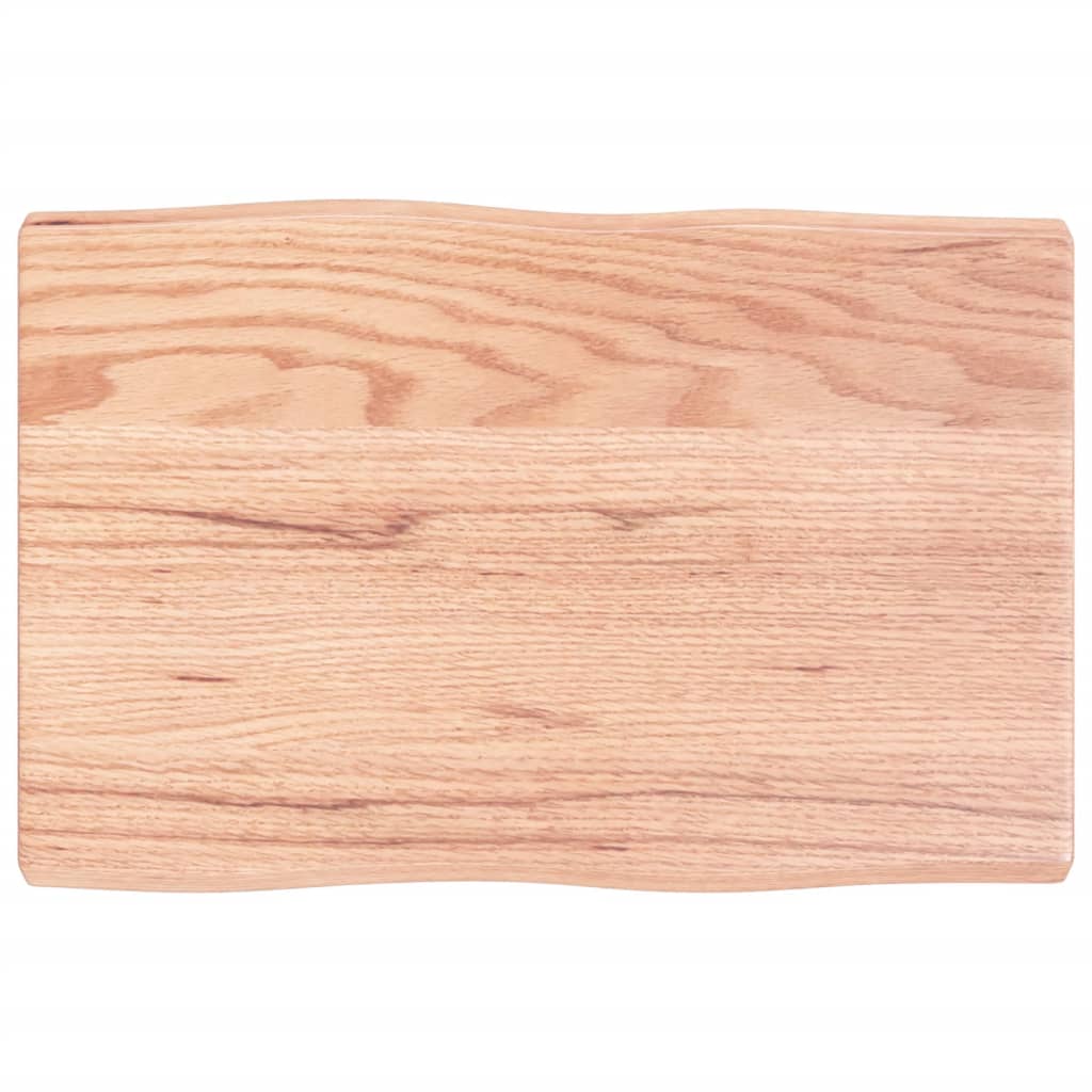 vidaXL Tischplatte 60x40x(2-4) cm Massivholz Behandelt Baumkante