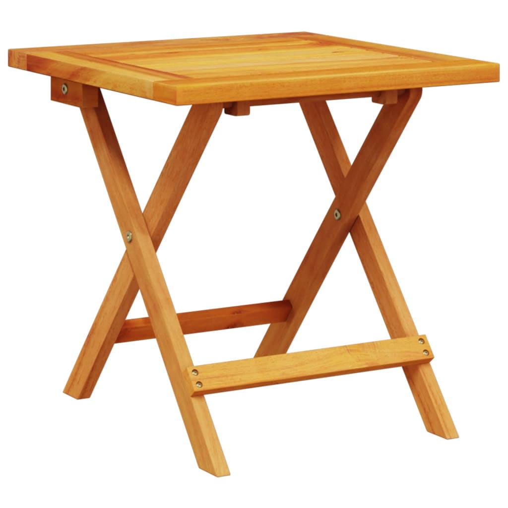 vidaXL Gartenstühle 2 Stk. Klappbar mit Tisch Rot Massivholz