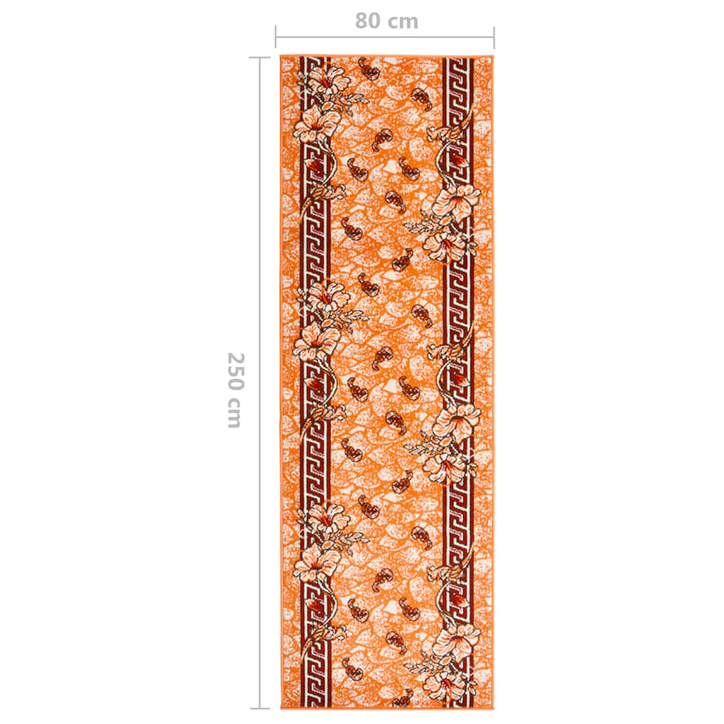 vidaXL Teppichläufer BCF Terrakottarot 80x250 cm