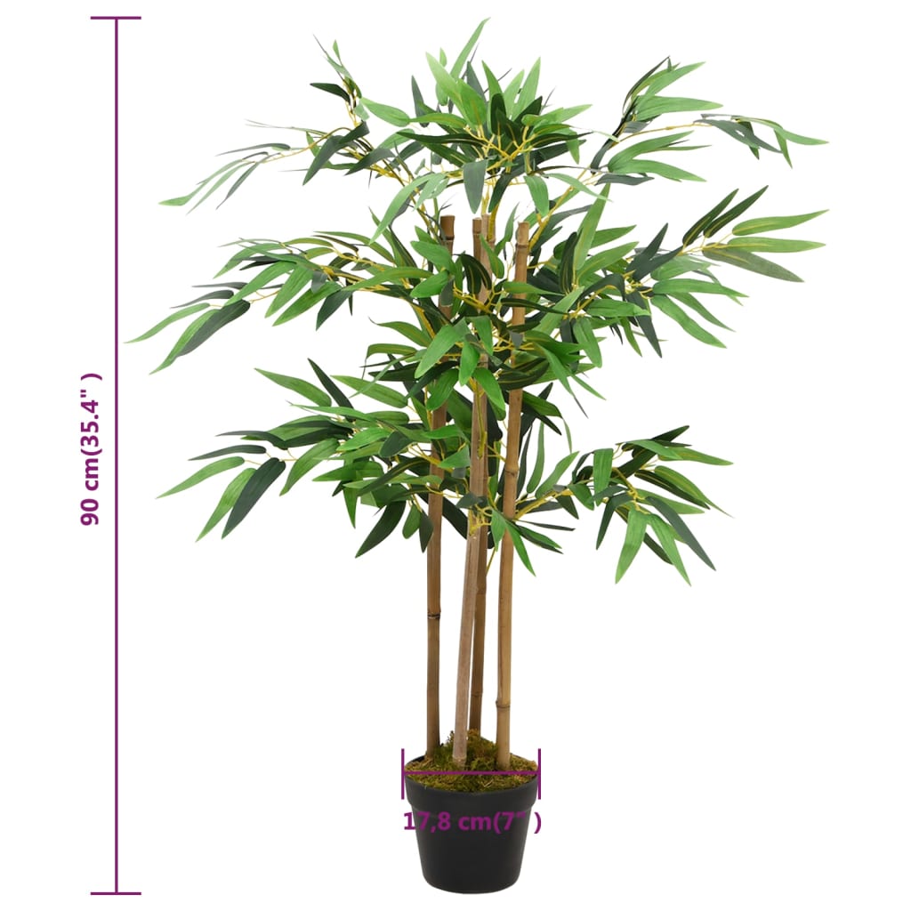 vidaXL Künstlicher Bambus Twiggy mit Topf 90 cm
