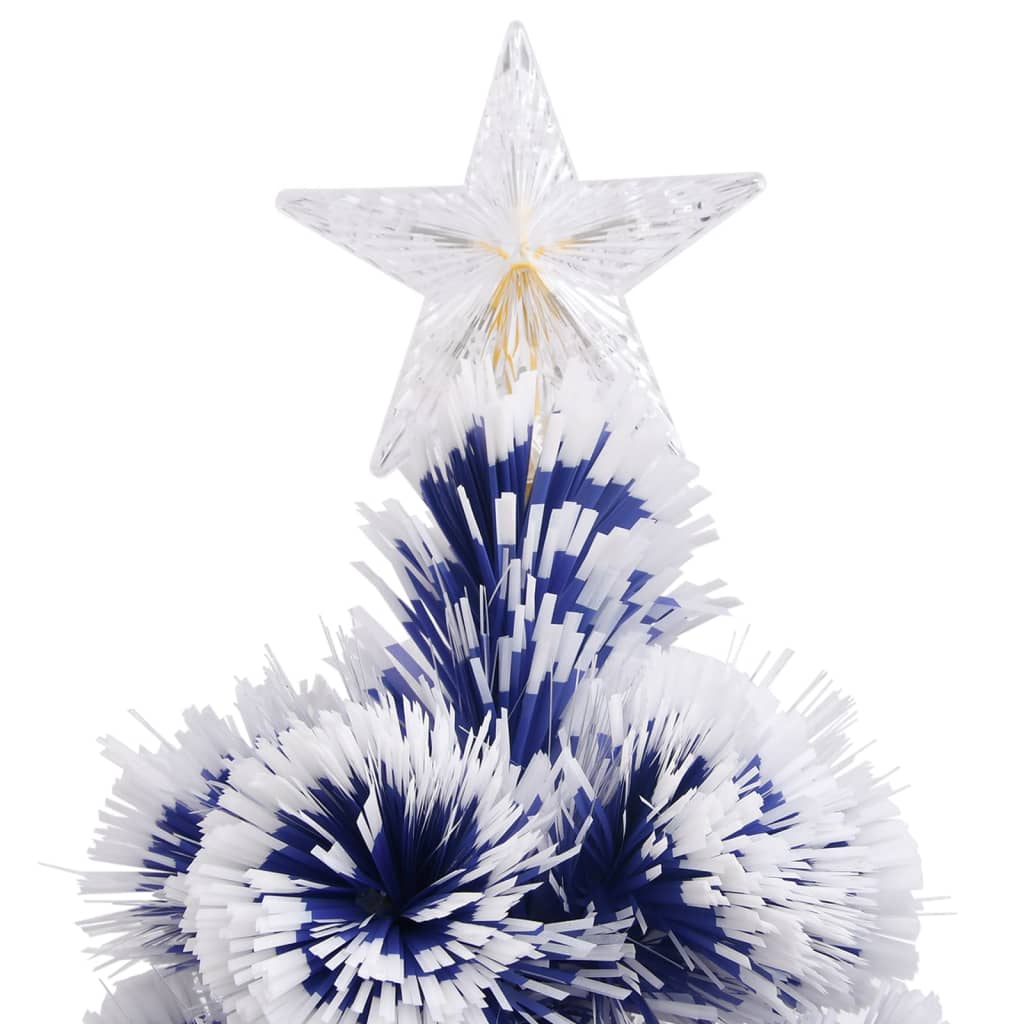 vidaXL Künstlicher Weihnachtsbaum mit Beleuchtung 180 cm Glasfaser