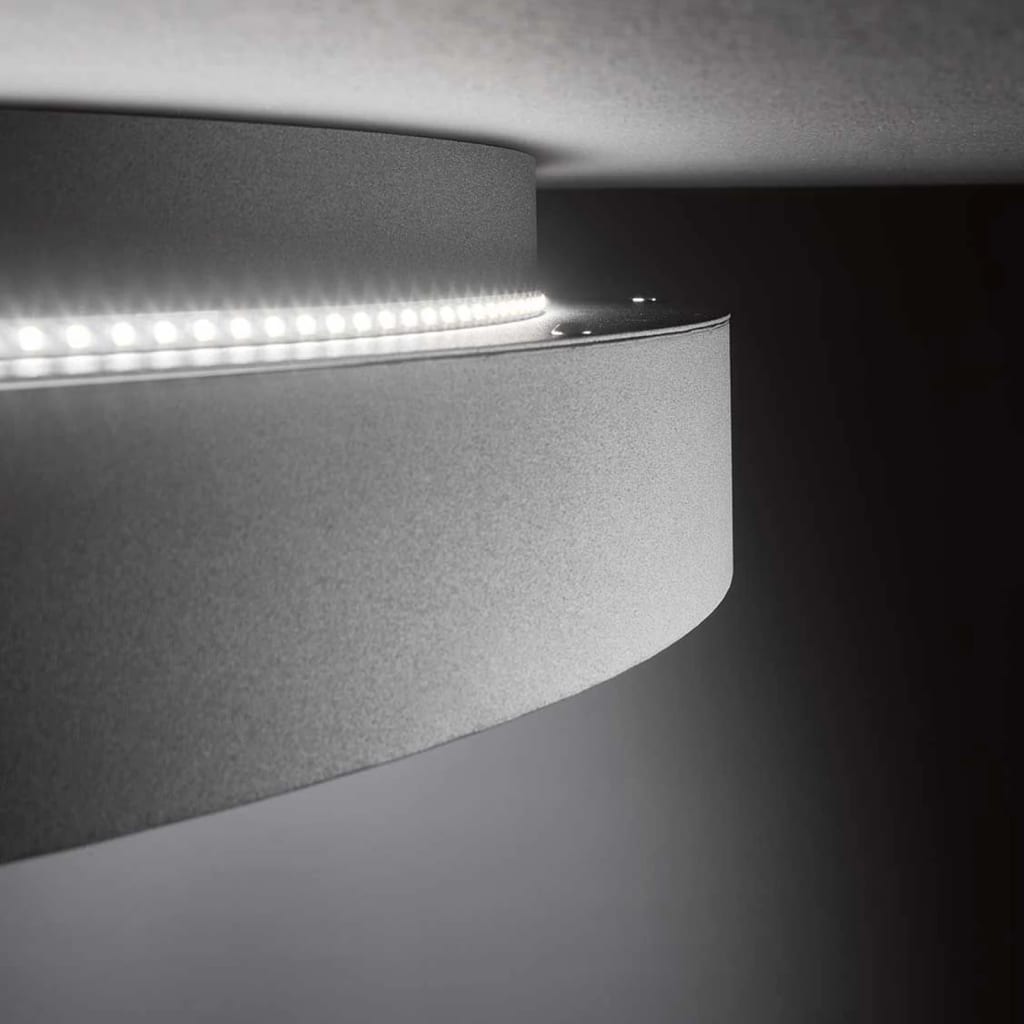 Wofi LED-Deckenleuchte SHAY mit Hintergrundbeleuchtung 16 W Schwarz