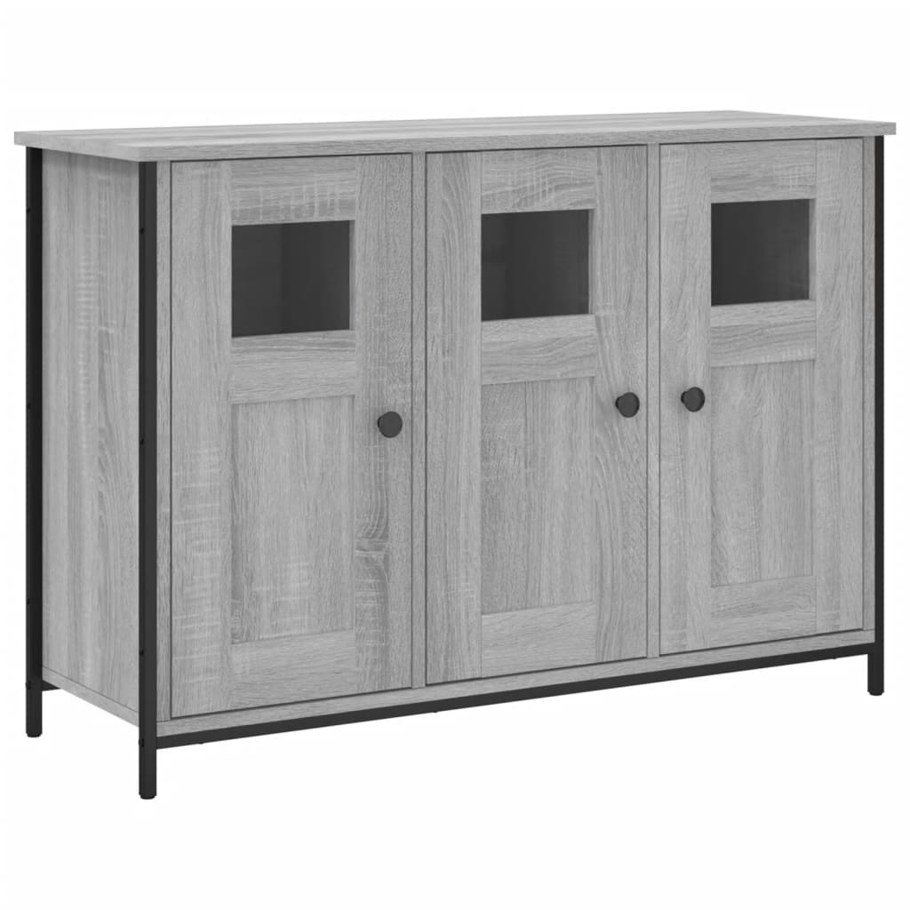 vidaXL Sideboard Grau Sonoma 100x35x70 cm Holzwerkstoff