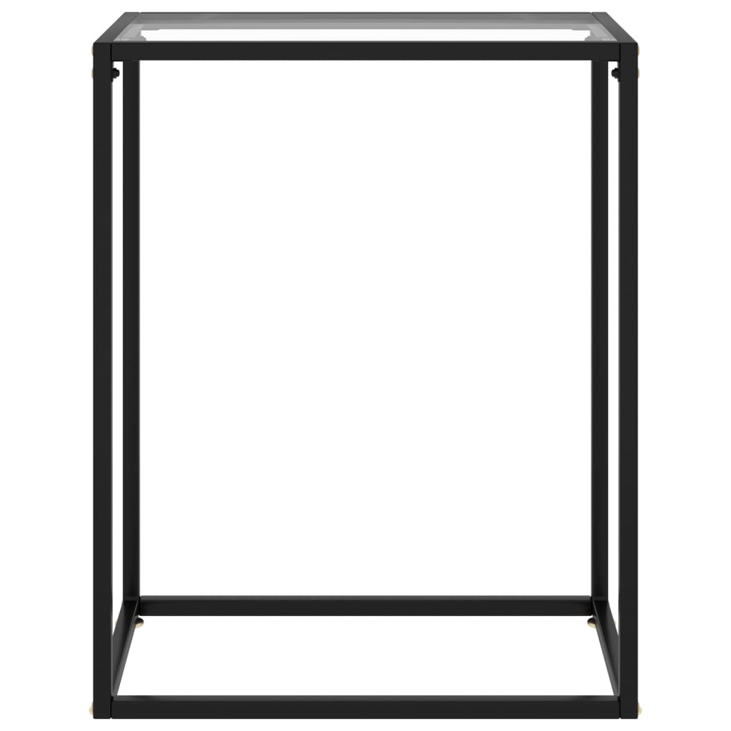 vidaXL Konsolentisch Transparent 60x35x75 cm Hartglas