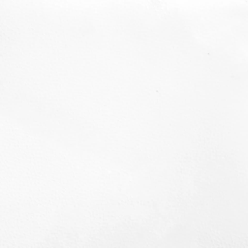vidaXL Bettgestell mit Kopfteil Weiß 120x200 cm Kunstleder