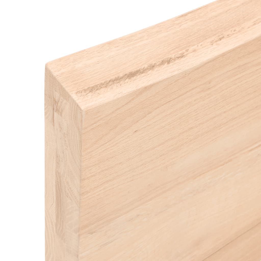 vidaXL Tischplatte 100x50x(2-6) cm Massivholz Unbehandelt Baumkante