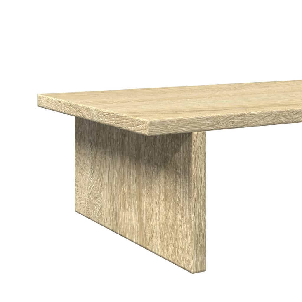 vidaXL Monitorständer Sonoma-Eiche 100x27x15 cm Holzwerkstoff