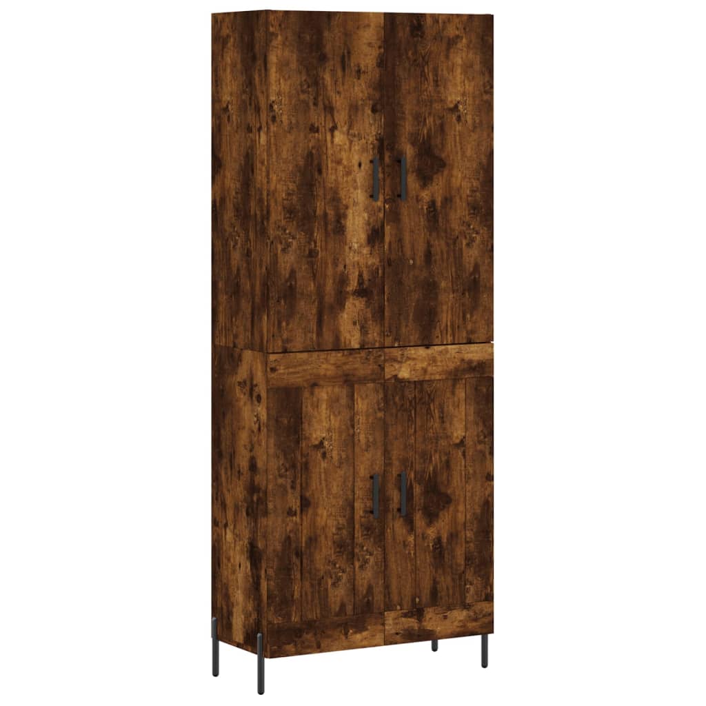 vidaXL Highboard Räuchereiche 69,5x34x180 cm Holzwerkstoff