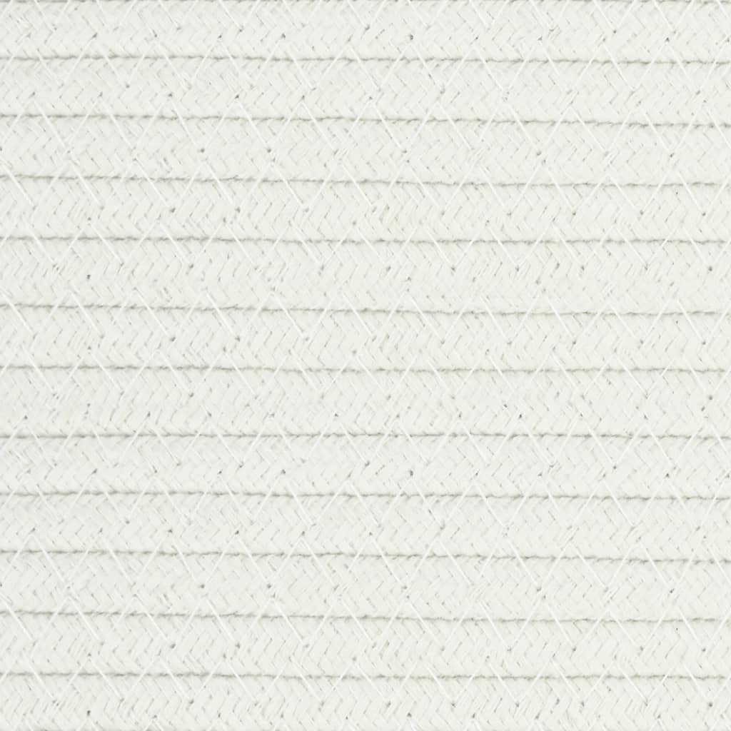 vidaXL Aufbewahrungskorb Schwarz und Weiß 49x65 cm Baumwolle