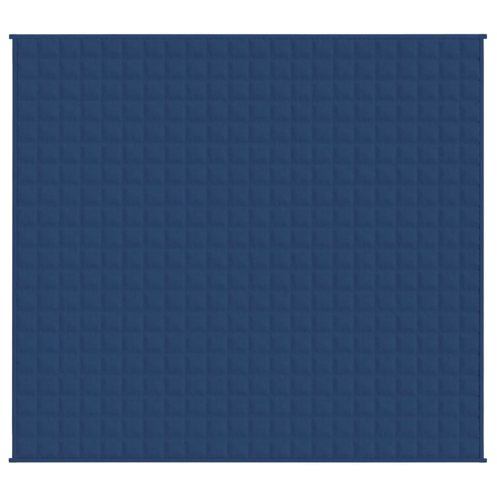 vidaXL Gewichtsdecke Blau 220x230 cm 15 kg Stoff