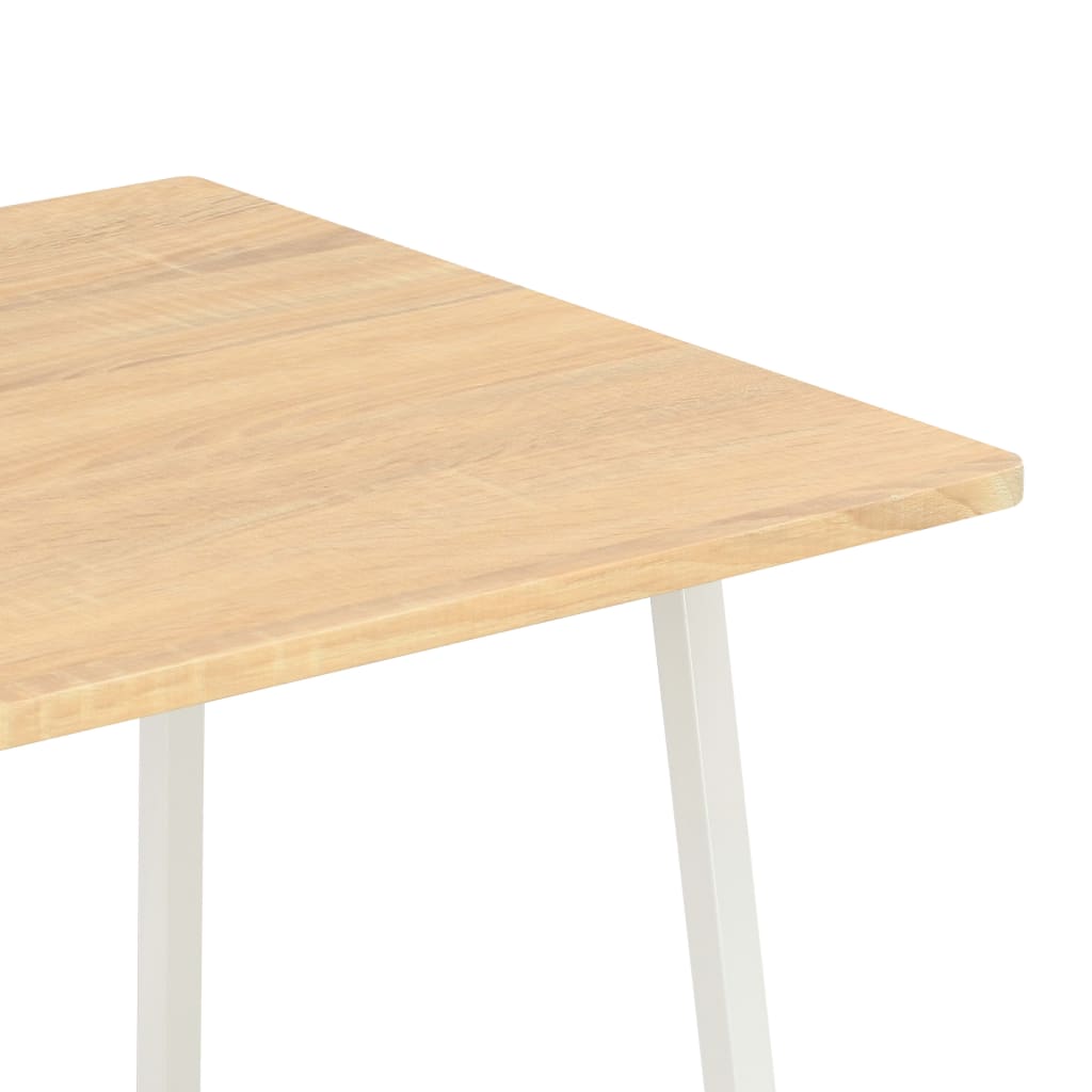 vidaXL Schreibtisch mit Regaleinheit Weiß und Eiche 102×50×117 cm