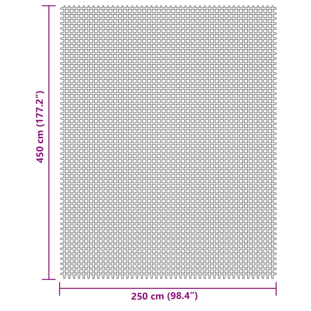 vidaXL Campingteppich Creme 4,5x2,5 m